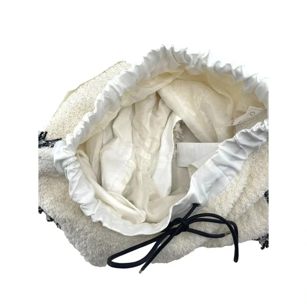 Sacai Tweed Shorts Drawcord Waist Off White Size XS- S